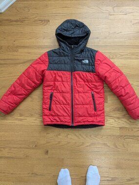 North Face Boys Mount Chimbo Reversible Jacket Sz L (14/16)